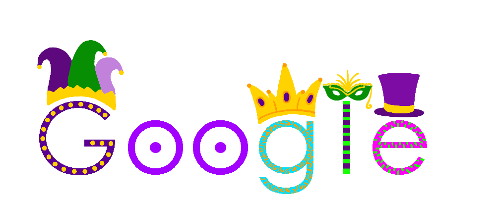 Mardi Gras Google Doodle