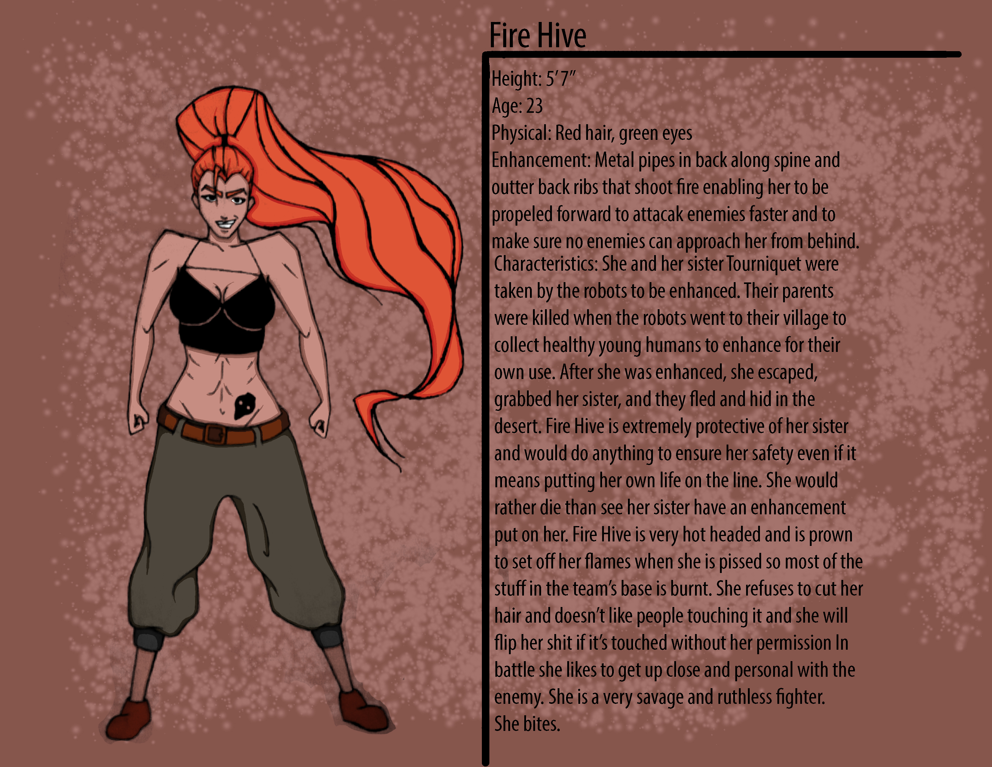 Fire Hive Character Description