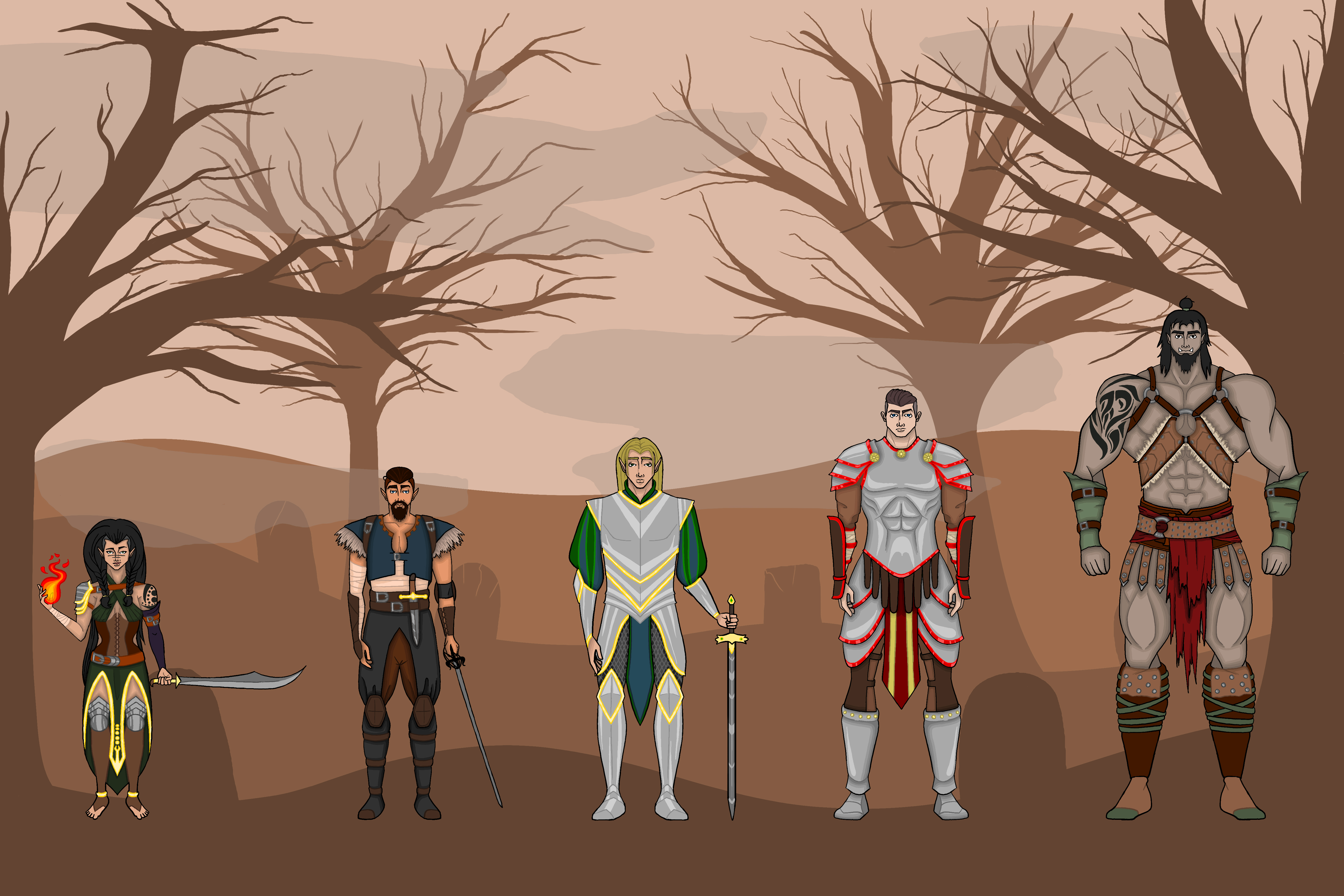 D&D Character Lineup