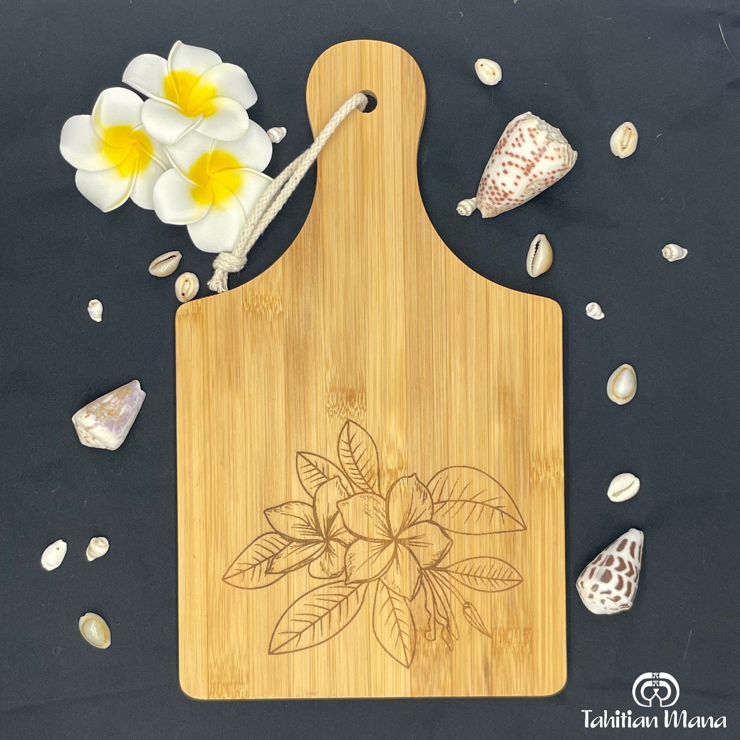 Planche à découper - Fleurs de frangipanier