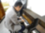 アンティークミニピアノ