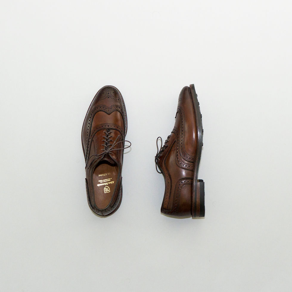 Mocassim Allen Edmonds Arezzo Masculino - Couro Bezerro Itália Borracha Elegante