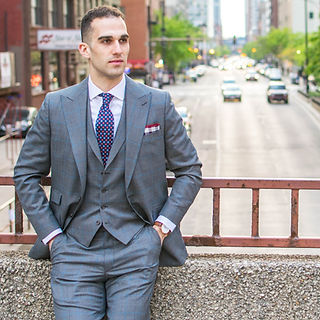 dress fit for big tummy The Black Tux Light Suit Pants-Classic In Grey | Size: 32/26 main image 0