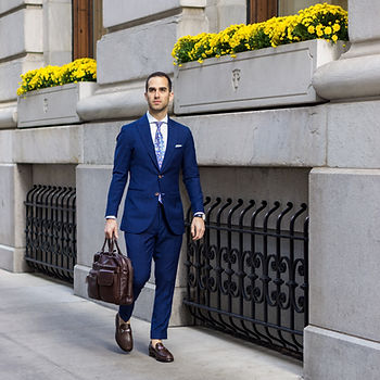 Dapper Professional wearing his fall burgundy blazer in Chicago