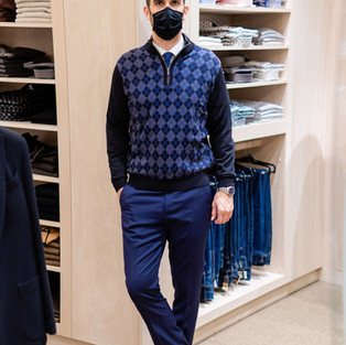 Dapper Professional wearing a sweater in St. Croix