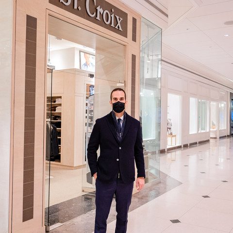 Dapper Professional wearing a St. Croix blazer and quilted vest