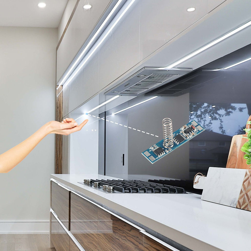 Miniatura: Interruttore Dimmer Touch 4A per striscia Led DC12V/24V e profilo di alluminio