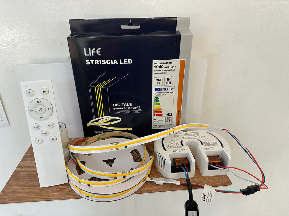 Miniatura: STRIP LED DIGITALE EFFETTO RUNNING 11,6W/m / 12W/m / 15W/m DC24V COB