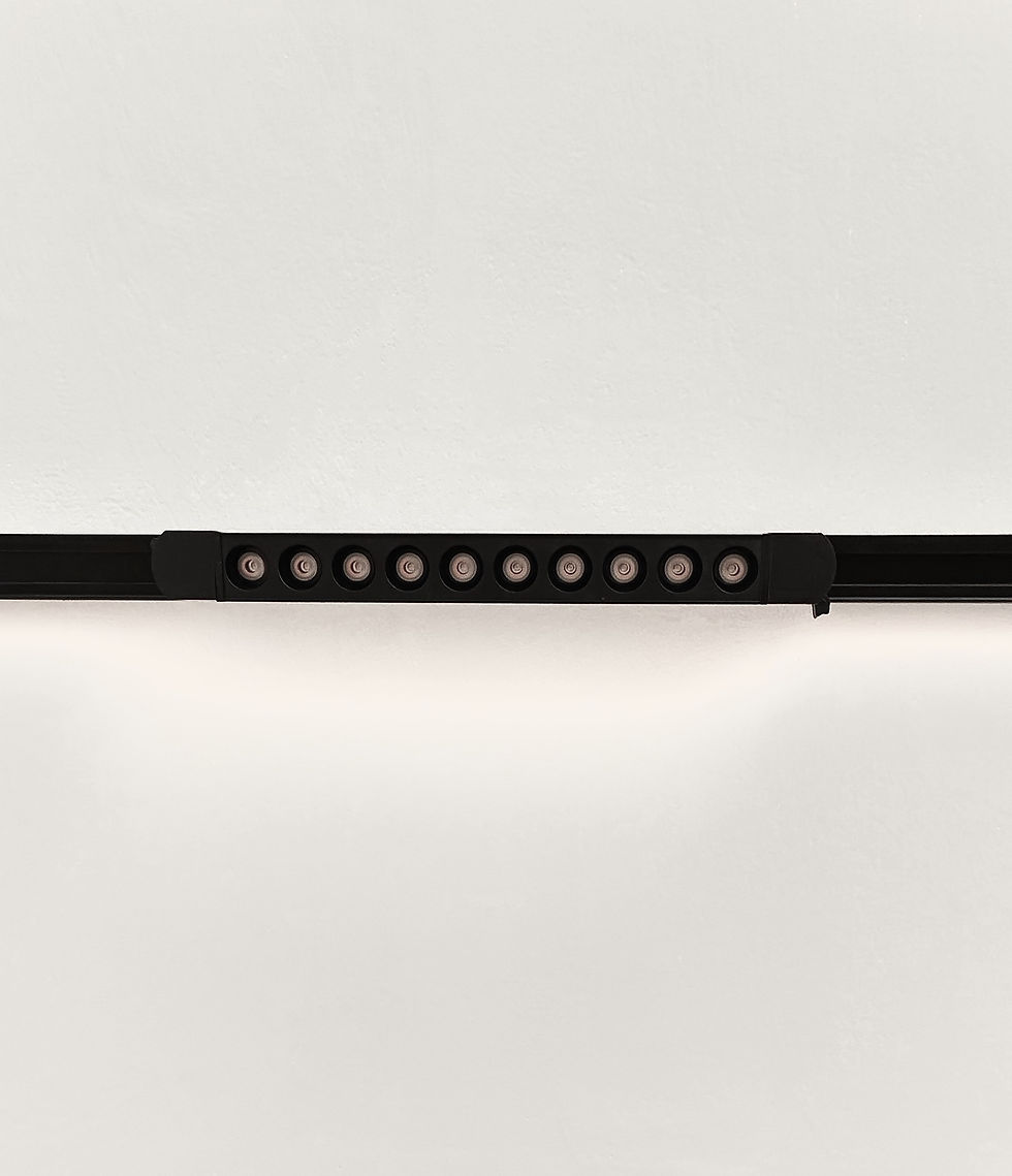 Miniatura: LED TRACK LINEAR LIGHT MONOFASE 220V 18W BIANCO/NERO LUCE CALDA/NATURALE