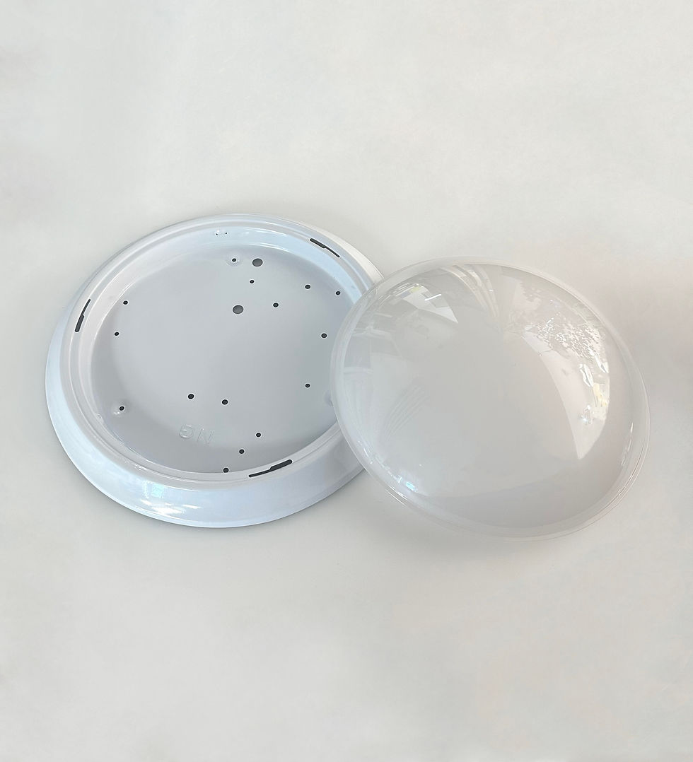 Miniatura: PLAFONIERA TONDA BIANCA IN METALLO VUOTA Ø325mm