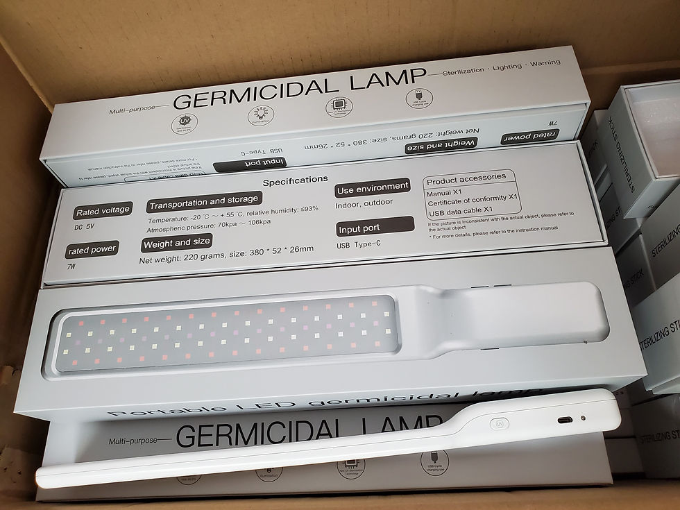 Miniatura: Lampada PORTATILE LED GERMICIDA UV MULTI-FUNZIONE ricaricabile 5V 7W