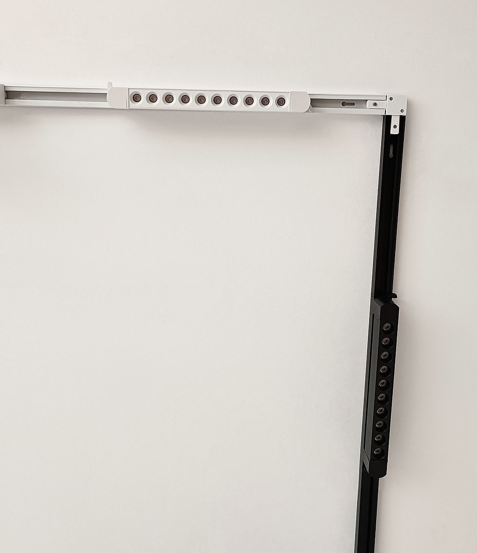 Miniatura: LED TRACK LINEAR LIGHT MONOFASE 220V 18W BIANCO/NERO LUCE CALDA/NATURALE