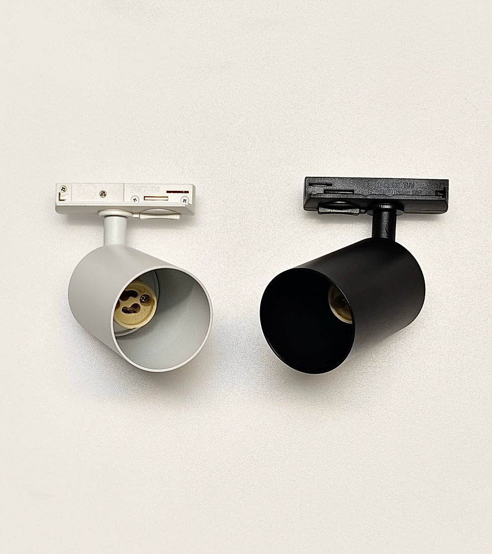 Miniatura: Mono Faretto GU10 orientabile Mono GU Bianco/Nero/Oro per binario monofase 220V