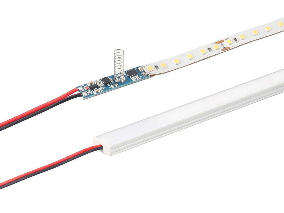 Miniatura: Interruttore Dimmer Touch 4A per striscia Led DC12V/24V e profilo di alluminio