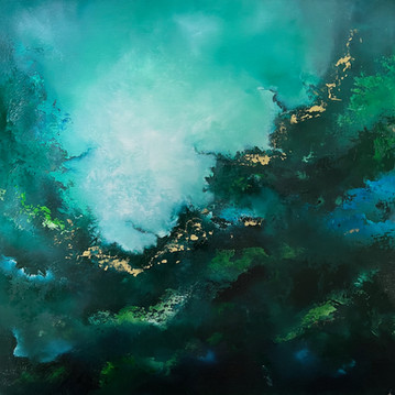Green abstract art