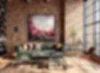 Thumbnail: Remembering the Last of the Summer Blossoms Artwork in living room