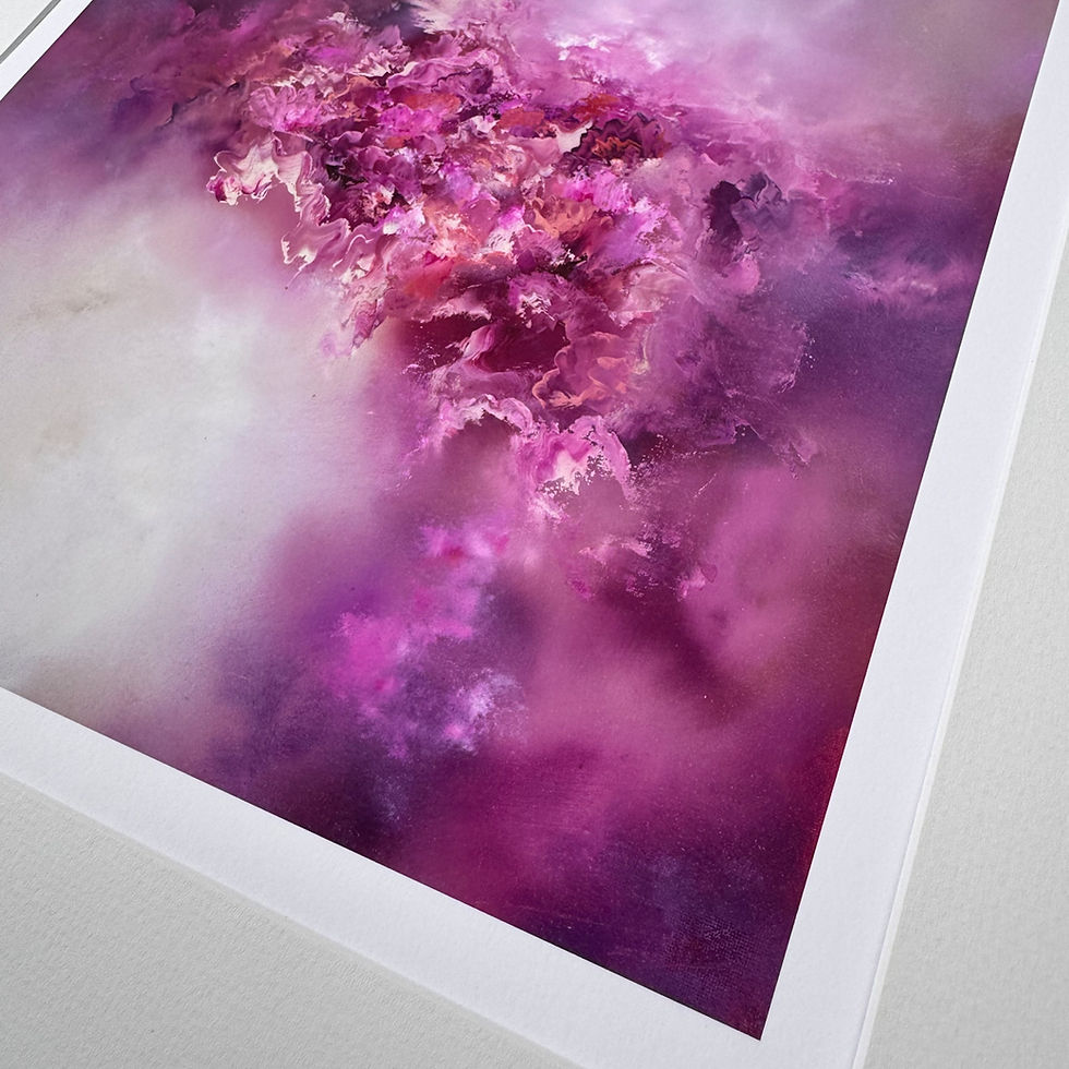 Thumbnail: The Renewal of Spring / Pink Abstract Art Print