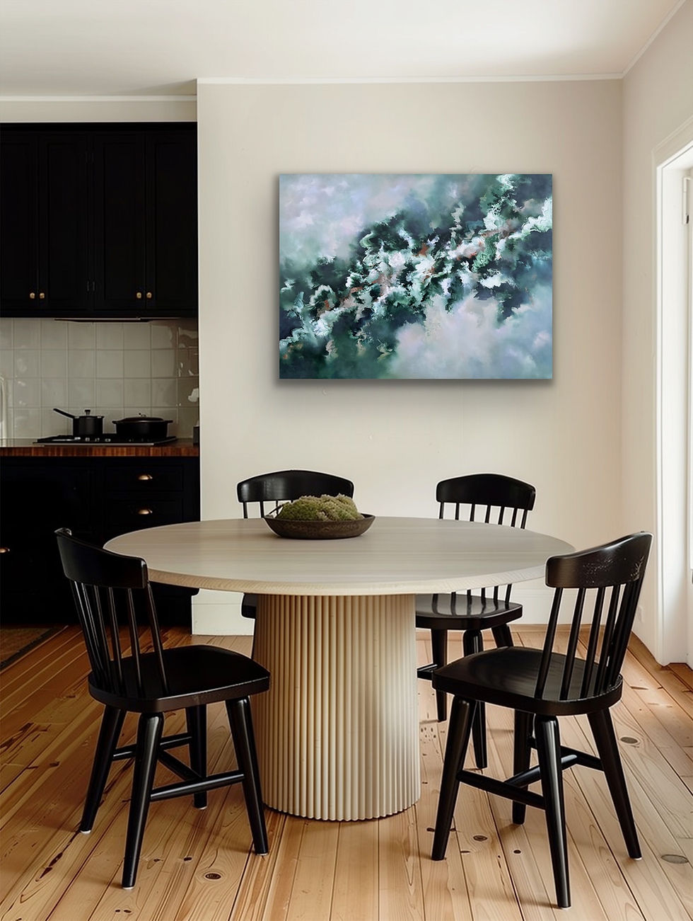 Thumbnail: The Rhythm of Life / Green Abstract Art