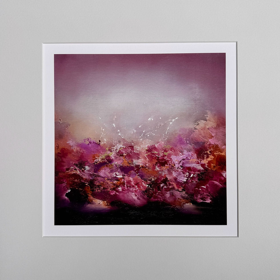 Thumbnail: Abstract Art Print full Image with mount