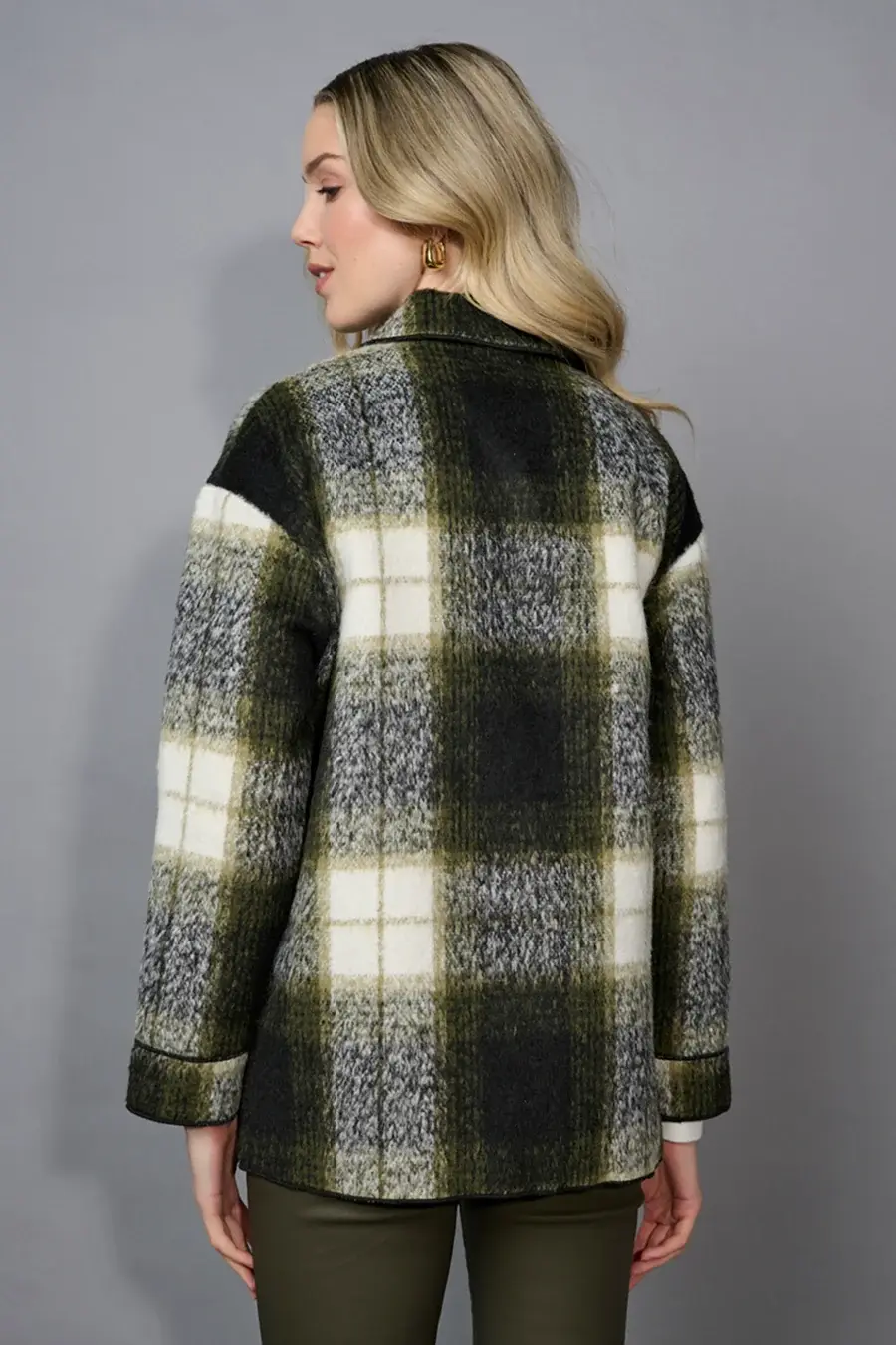 PICADILLY OLIVE AND BLACK JACKET