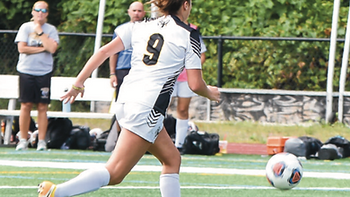 A photo of Rams Women's Soccer playing a game against Keene State.