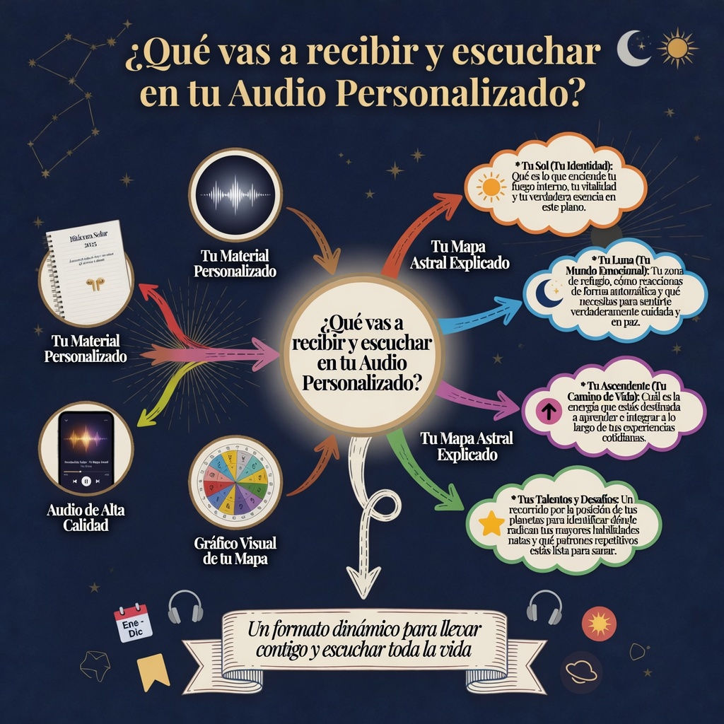 Tu Carta Natal en Audio: Tu Mapa de Vida en tus Auriculares