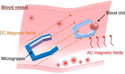Magnetic microgripper