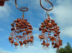 Goldstone Waterfall Earrings