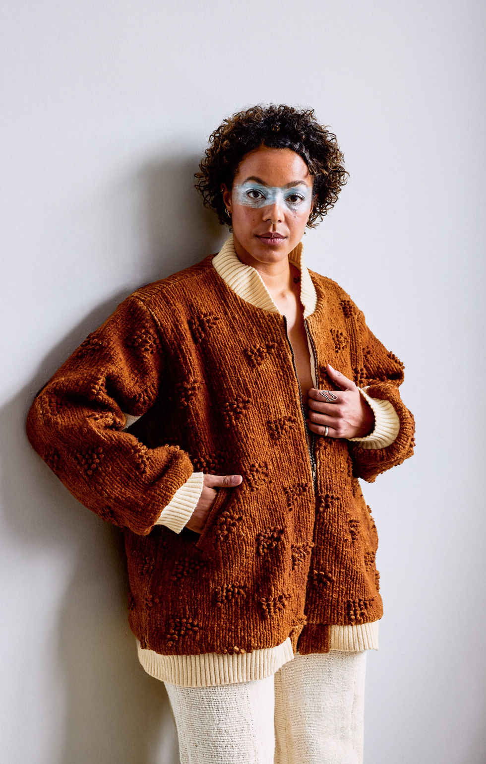 Miniature : BOMBER CROCHET TANIN