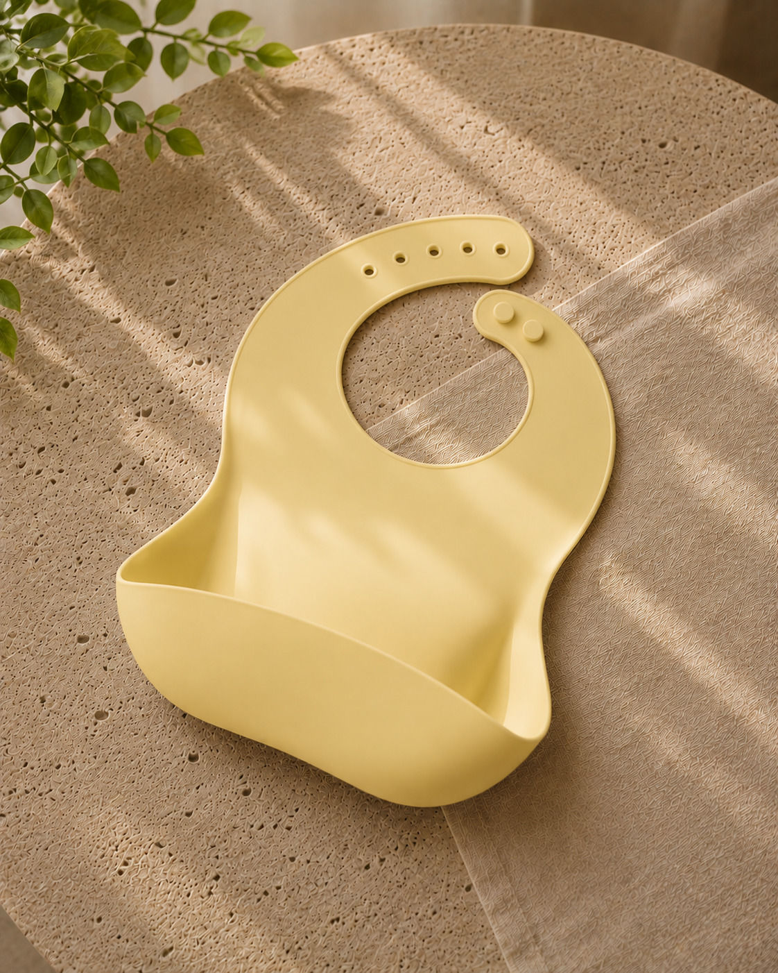 Babador de Silicone Bambinne — Com Bolso Coletor