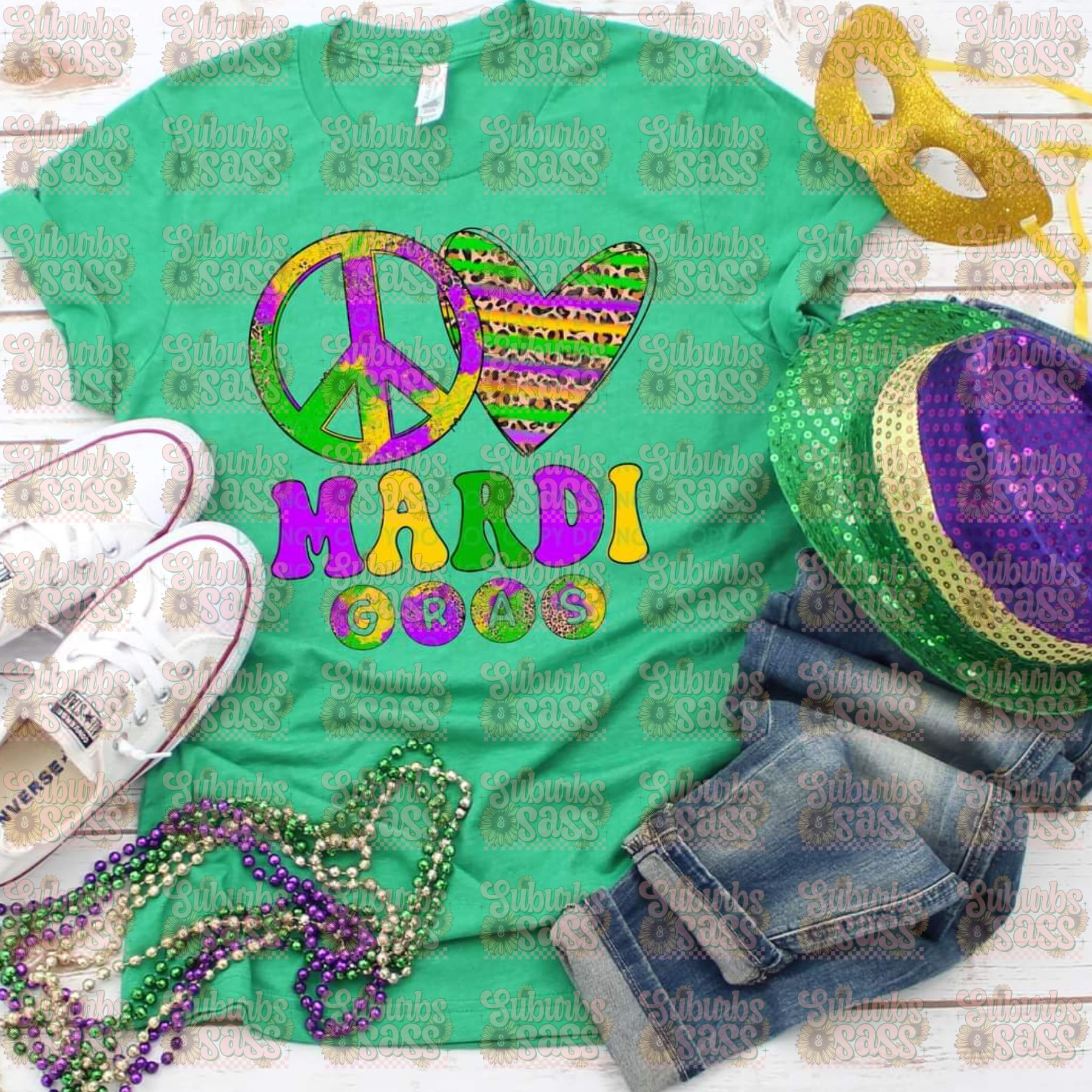 Peace Love Mardi Gras