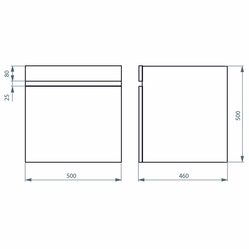 Miniatura: Combo Grifería Módena Lvm y Lavamanos Moyen planos técnicos mueble