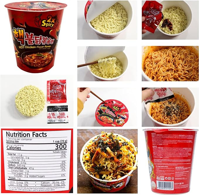 Thumbnail: Samyang Buldak (x2 Spicy) Hot Chicken Flavour CUP - 6Pack