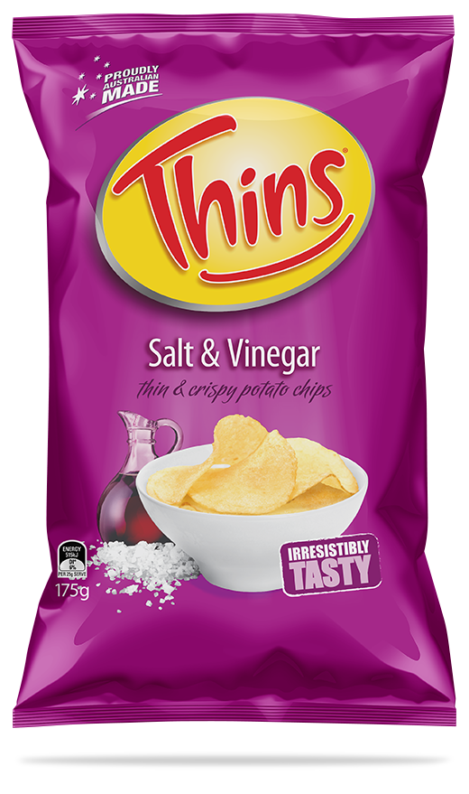Snack Brands Australia, Thins Salt and Vinegar Halal Certified