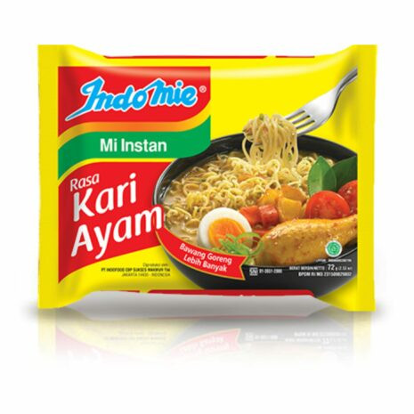 Indomie Kari Ayam Indonesian Chicken Curry Flavour 72 g – 40