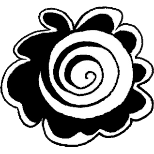 free-hand drawing of flower