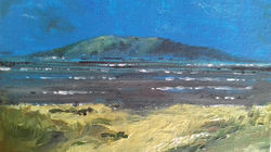 Acrylic landscape on board