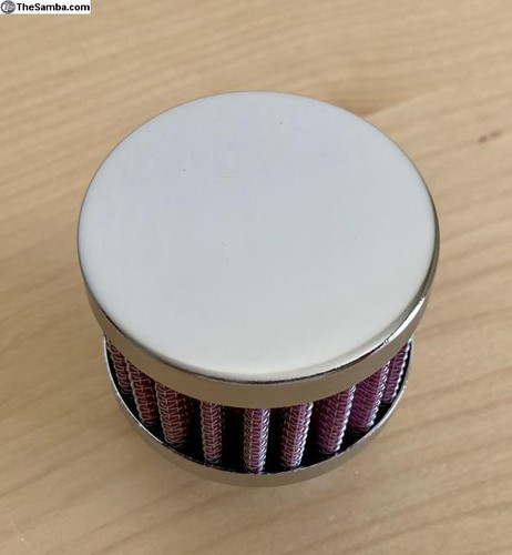 VW BUG BUS GHIA CHROME OIL BREATHER FILTER Ducky Imports VW BUG BUS GHIA CHROME OIL BREATHER FILTER Ducky Imports