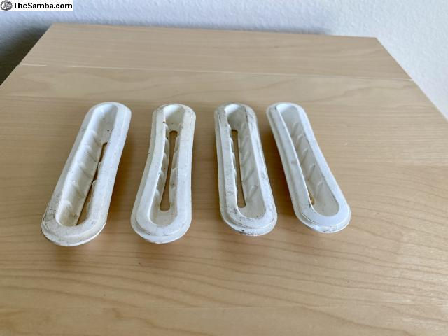 Thumbnail: VW BUG WHITE BUMPER BRACKET GROMMETS 68-73