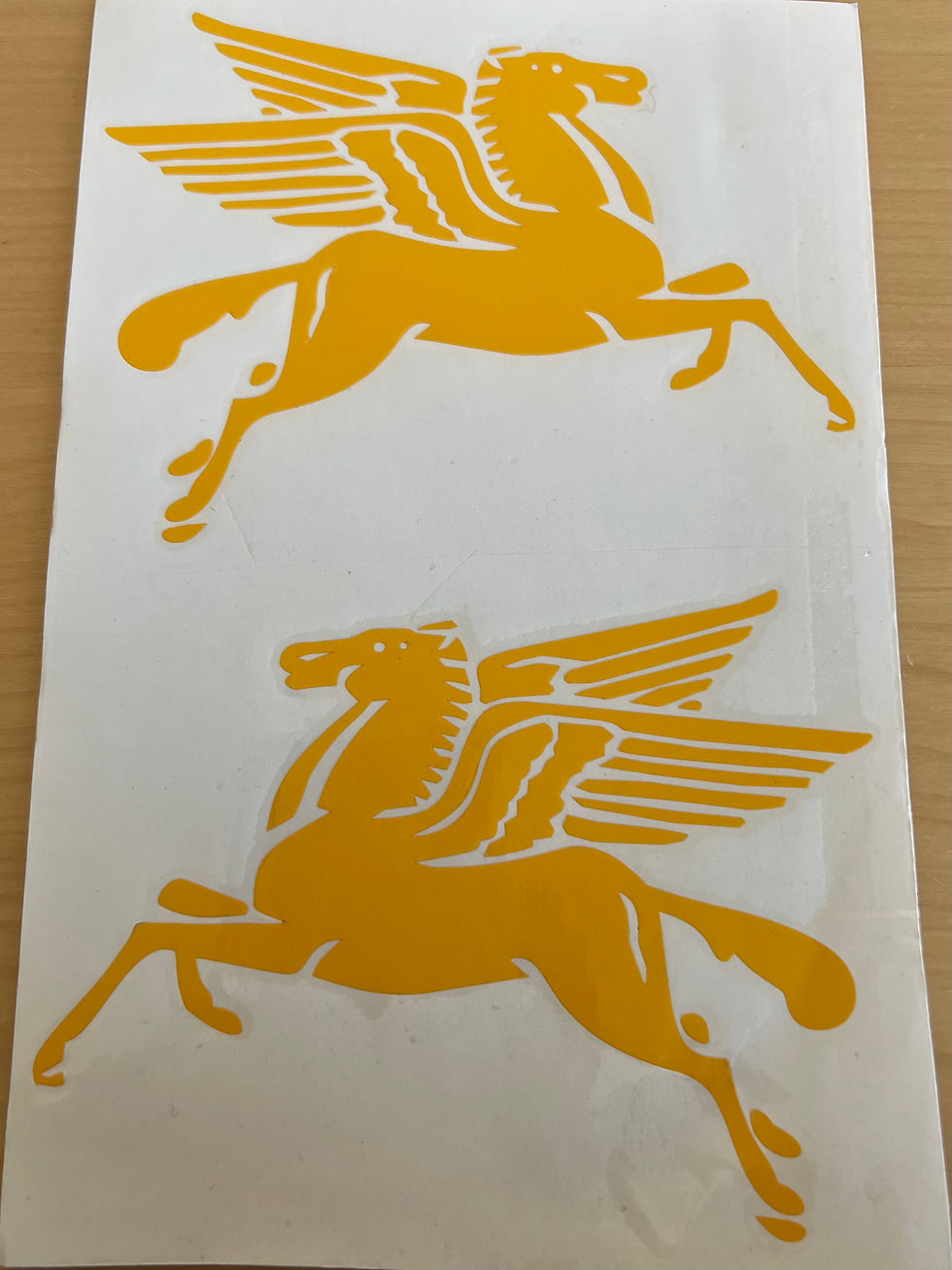 Thumbnail: PORSCHE 550 356 911 Pegasus Vintage Mobile Oil Racing Sticker Decal SET