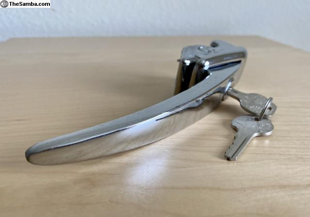 Thumbnail: VW Bug Oval Outside Handle With Key 56-59