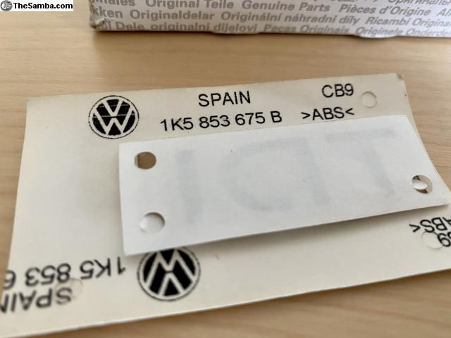 Thumbnail: VW TDI Rear Badge Emblem Chrome 1K5853675B