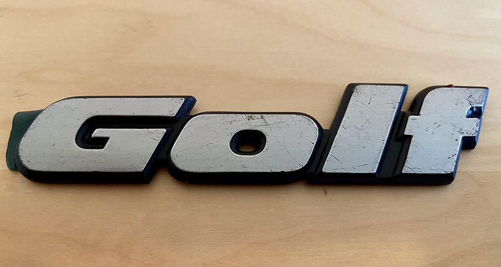 Thumbnail: VW MK3 A3 93-99 Golf Rear Hatch Emblem Badge OEM NEW