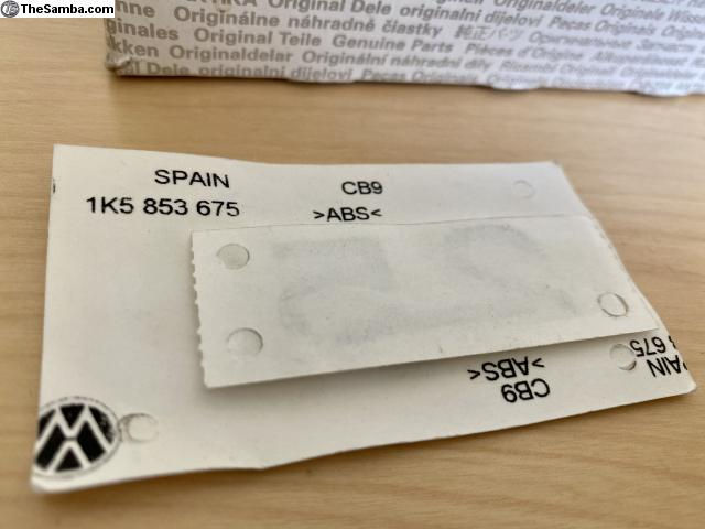 Thumbnail: VW 2.5 Jetta Trunk Lid Emblem Badge OEM NEW