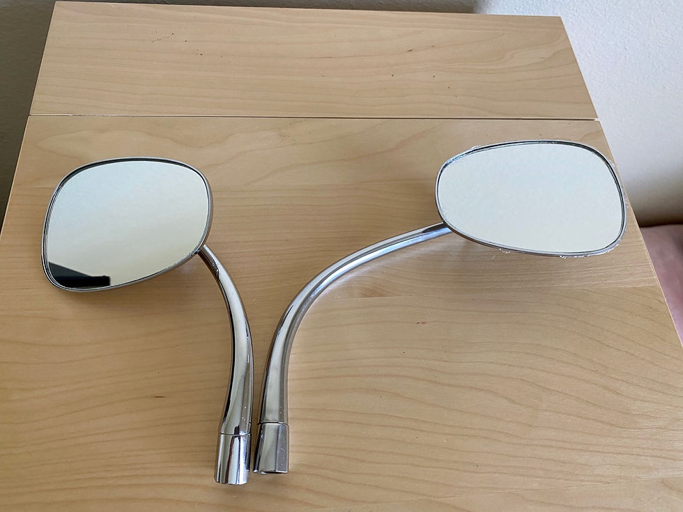 Thumbnail: VW Long Arm Bug Beetle Oval Door Mirror 49-67 Set
