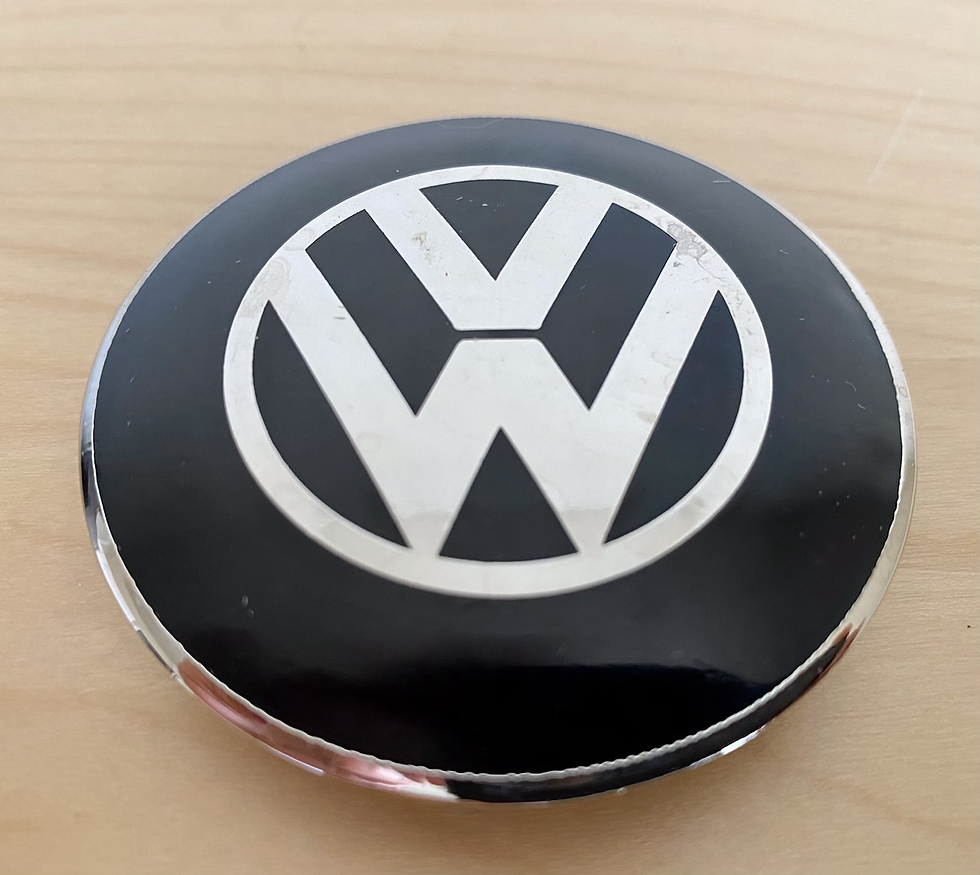 Thumbnail: VW BUG BUS GHIA DELUXE CHROME HUBCAP NIPPLE SET NEW.