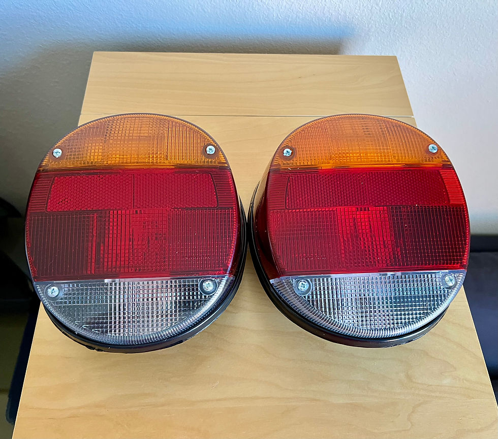 Thumbnail: VW T1 Bug Super Beetle Thing Tail Light Tailights STOCK STYLE AMBER SET