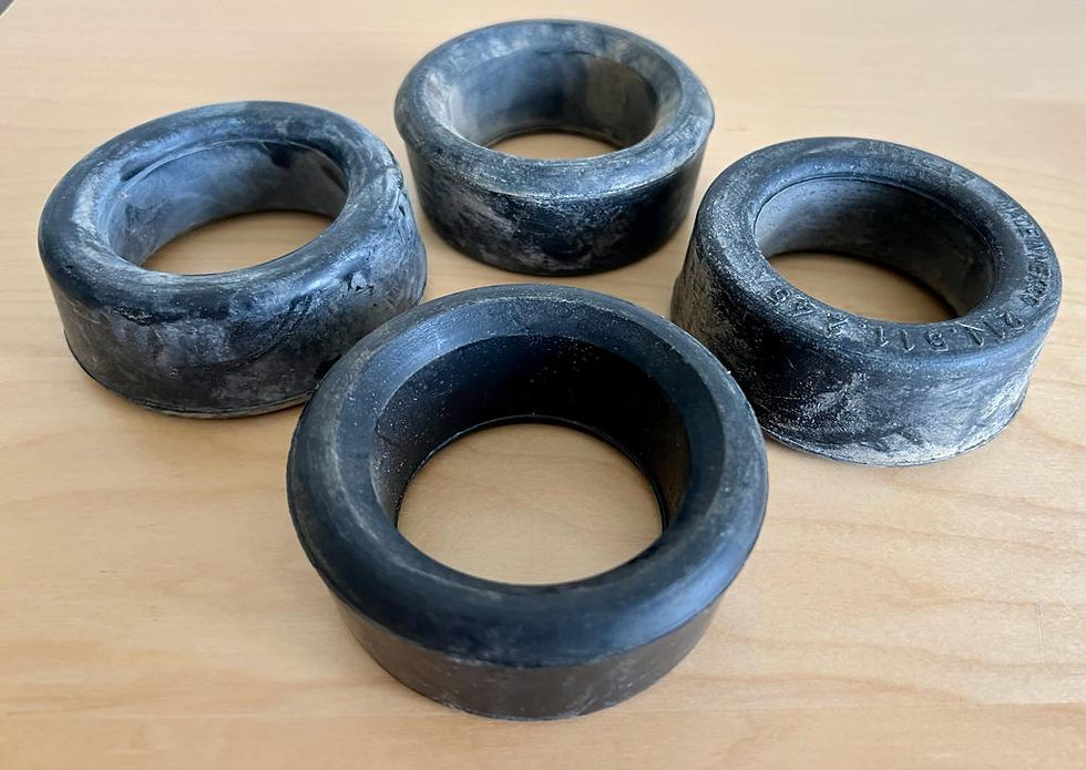 Thumbnail: VW BUS T2 REAR TORSION ARM BUSHING OEM SET