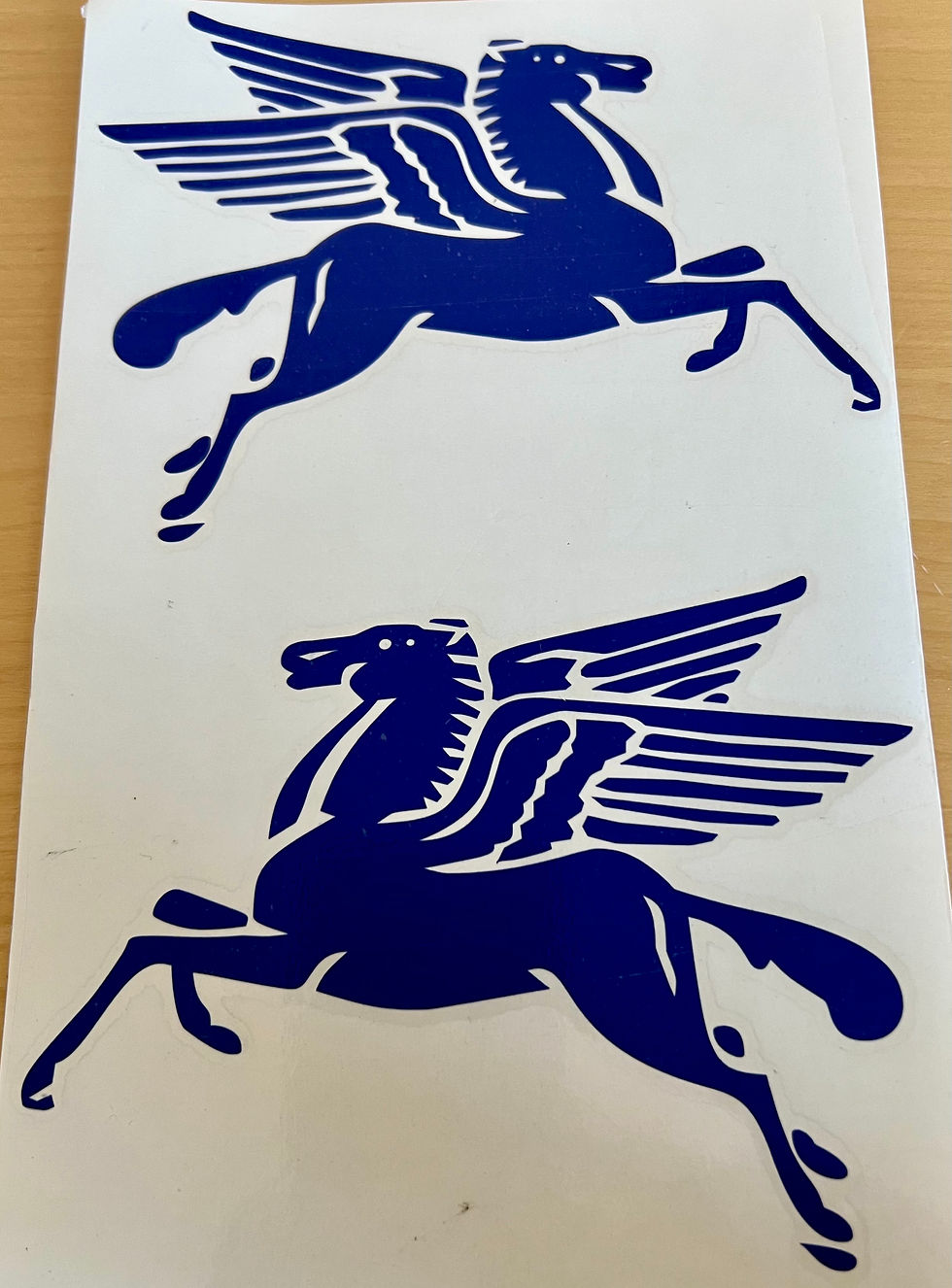 Thumbnail: PORSCHE 550 356 911 Pegasus Vintage Mobile Oil Racing Sticker Decal SET
