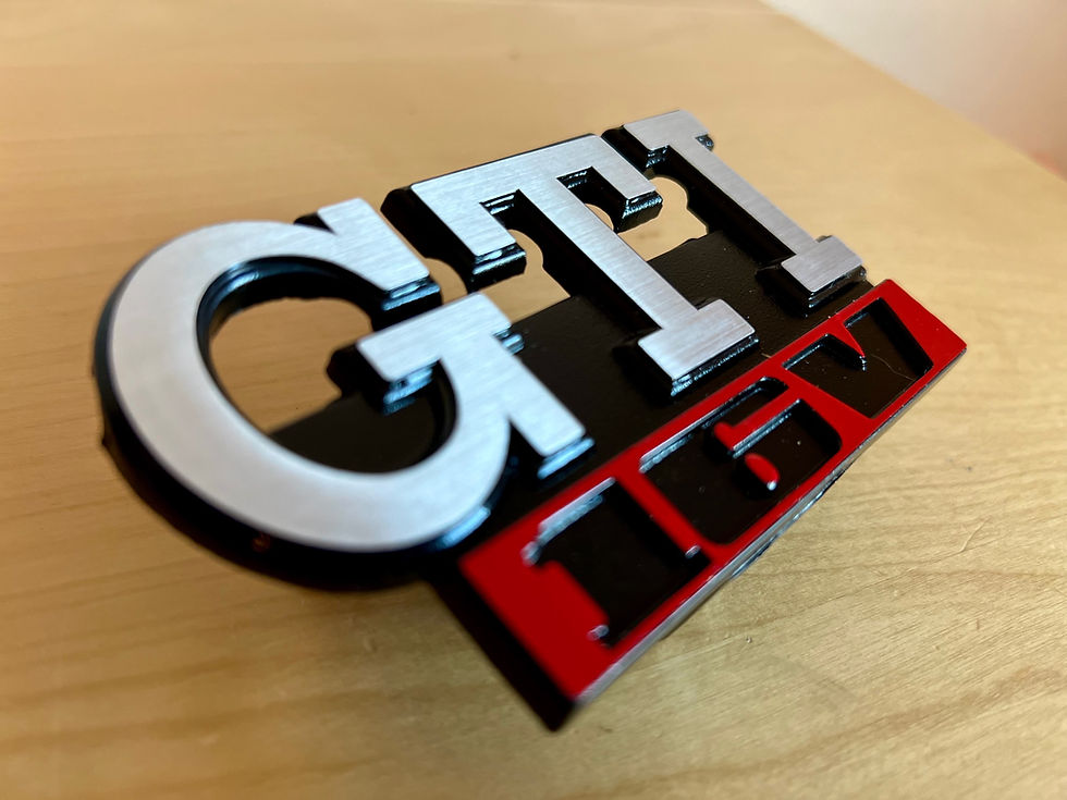 Thumbnail: VW MK2 Golf GTI Front GTI 16V Grille Badge BRAND NEW